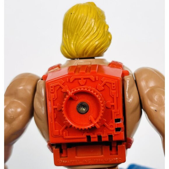 VTG 1984 MATTEL Masters of the Universe Thunder Punch He-Man w/ Shield & Ammo - Picture 5 of 11